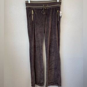 NWT Self Esteem Brown Velour Casual Pants Size XL